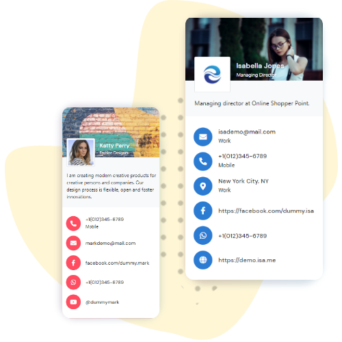Carduri de vizita digitale, accesibile prin scanarea unor coduri QR unice